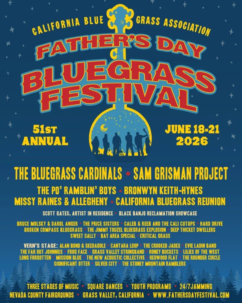 Father’s Day Bluegrass Festival Returns to Grass Valley