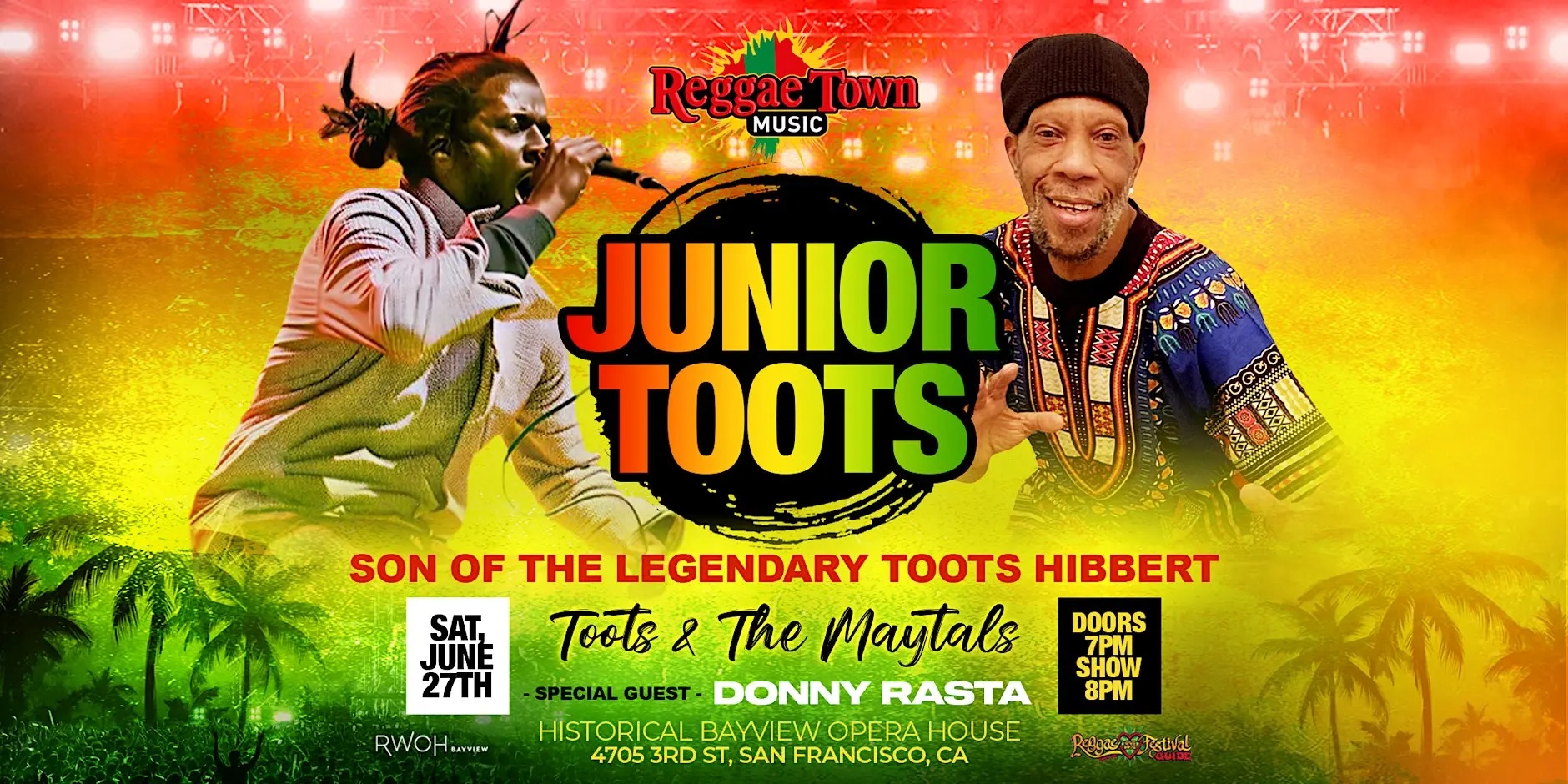 Junior Toots Honors Toots and the Maytals at San Francisco’s Bayview Opera House