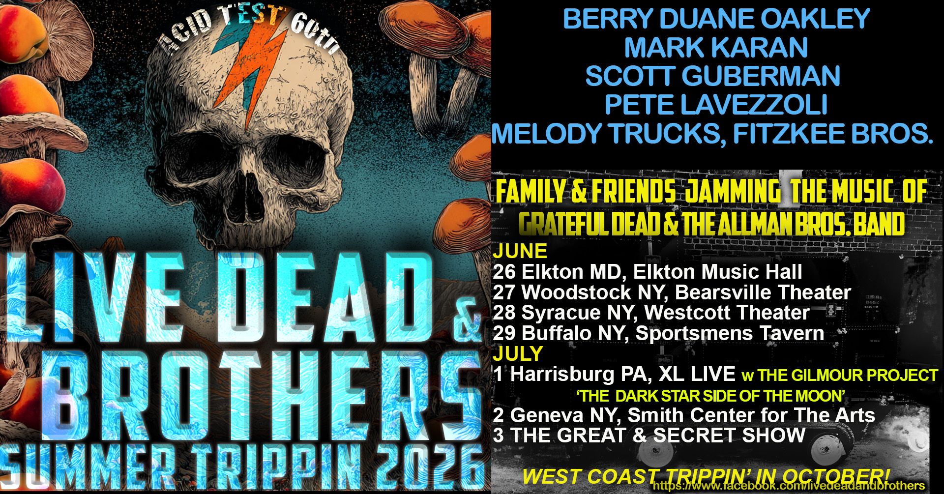 Live Dead & Brothers Announce Summer 2026 Shows