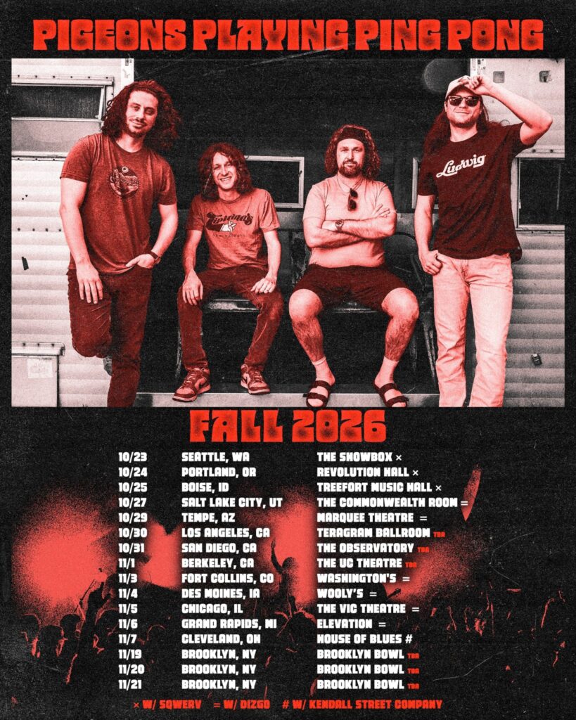 Pigeons Playing Ping Pong Announce 2026 Fall Tour