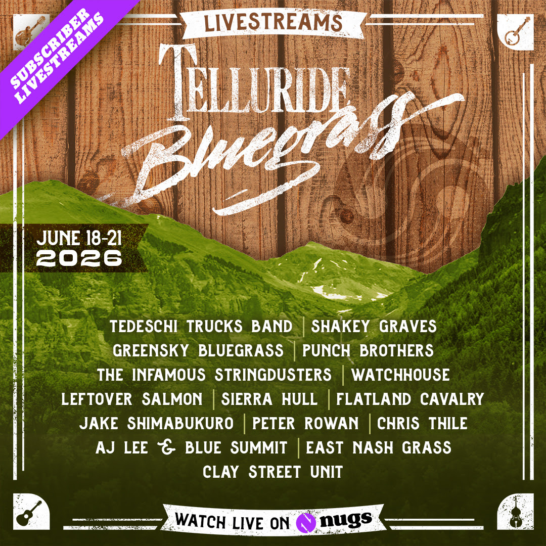 Telluride Bluegrass Teams Up With nugs To Livestream 2026 Festival