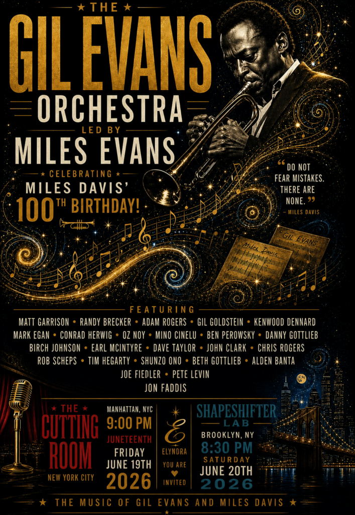 Gil Evans Orchestra Celebrates Miles Davis at The Cutting Room