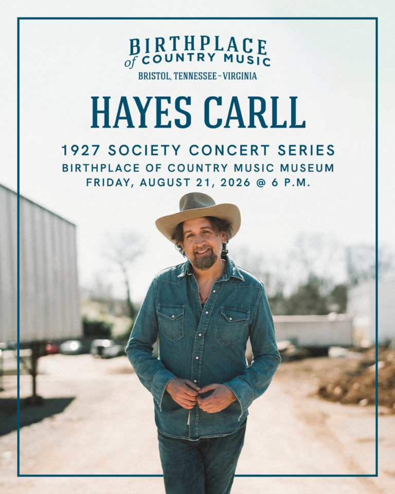 Hayes Carll Joins Birthplace of Country Music’s 1927 Concert Series