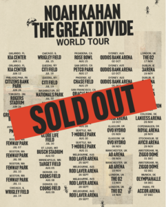 Noah Kahan Sells Out The Great Divide World Tour Across Five Continents