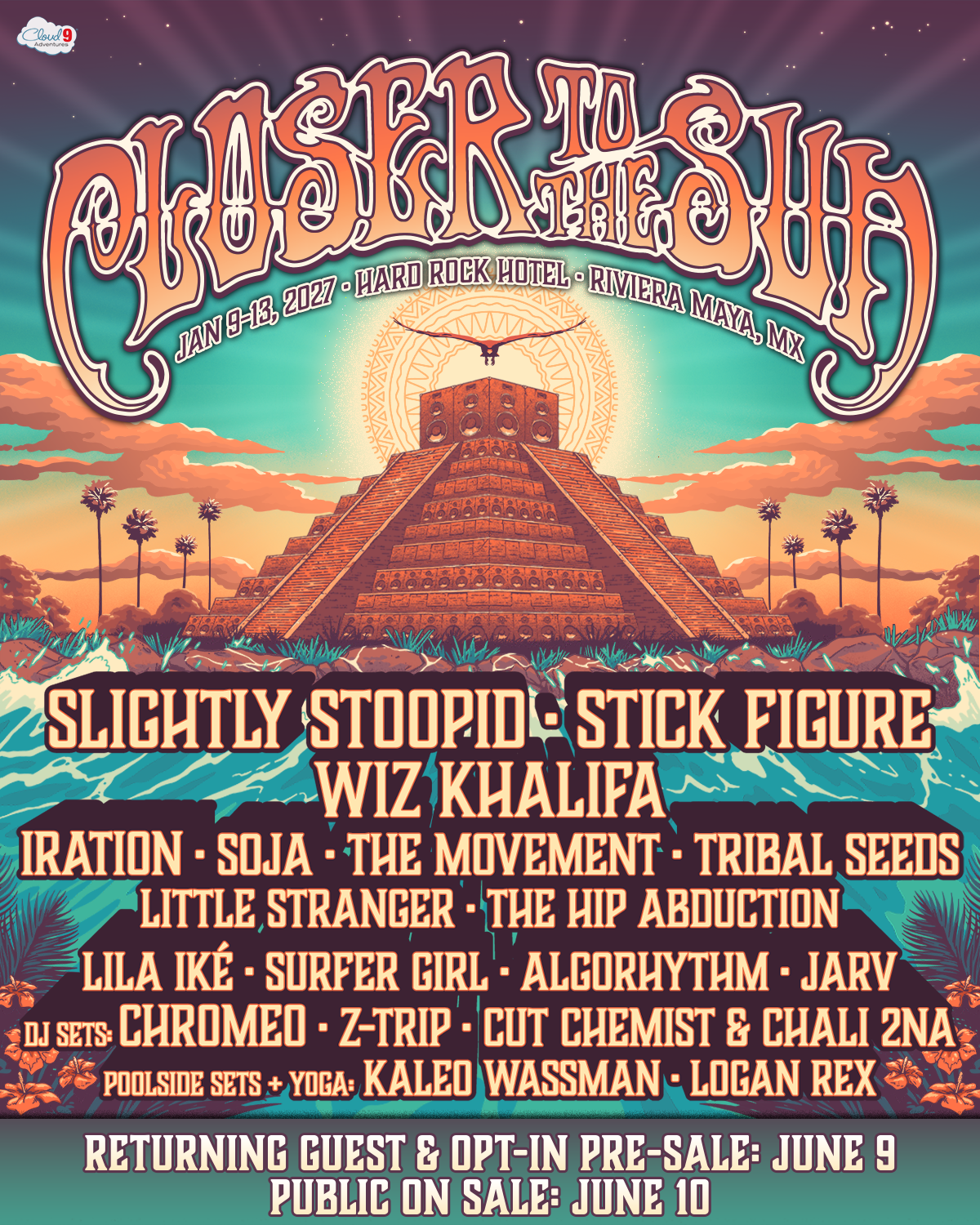 Details For 12th Annual Closer to the Sun with Slightly Stoopid, ﻿Stick Figure & Wiz Khalifa Announced