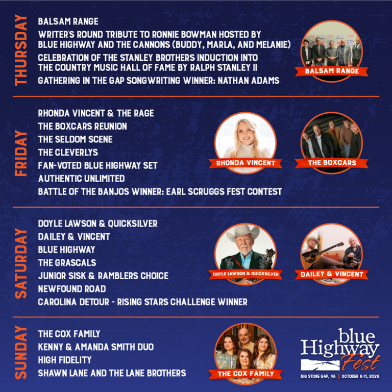 Blue Highway Fest Announces Full 2026 Daily Schedule and Single-Day Tickets