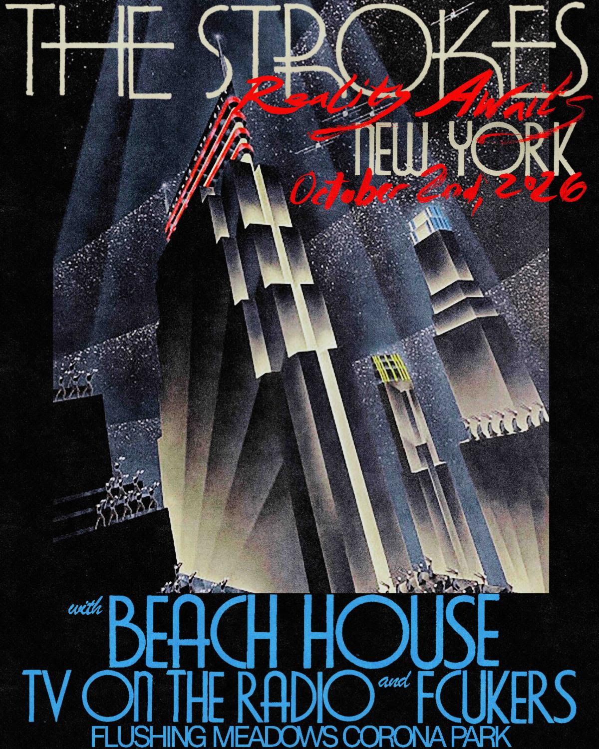 The Strokes Announce Hometown Show at Flushing Meadows Corona Park