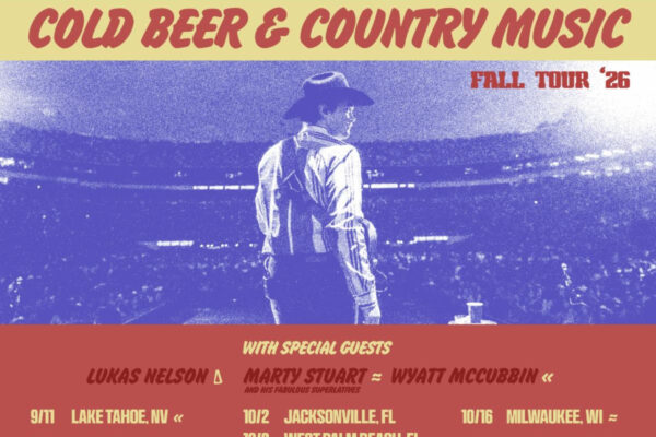 Poster for ZACHTOP Cold Beer & Country Music Fall Tour ’26, featuring a cowboy on stage with tour dates and venues listed across the bottom.