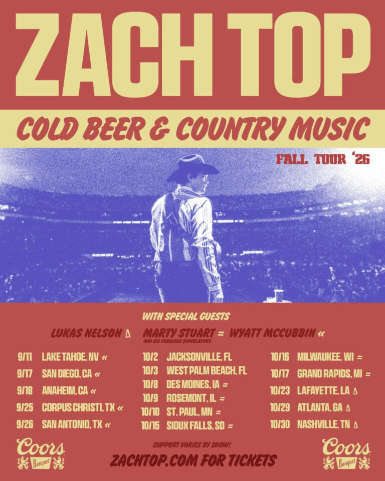 Zach Top Extends Cold Beer & Country Music Tour