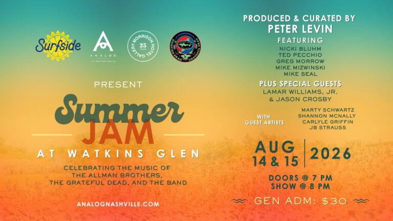 Analog at Hutton Hotel Honors Summer Jam at Watkins Glen