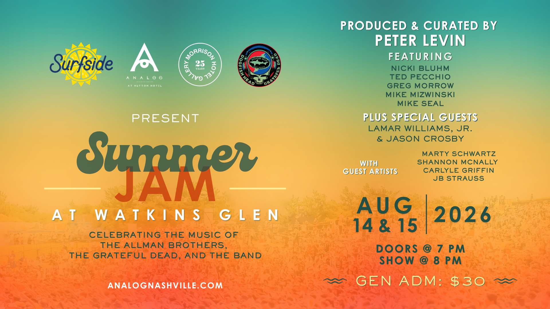 Analog at Hutton Hotel Honors Summer Jam at Watkins Glen
