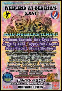 Weekend at Bertha’s XXVI Brings Acid Mothers Temple to Delaware