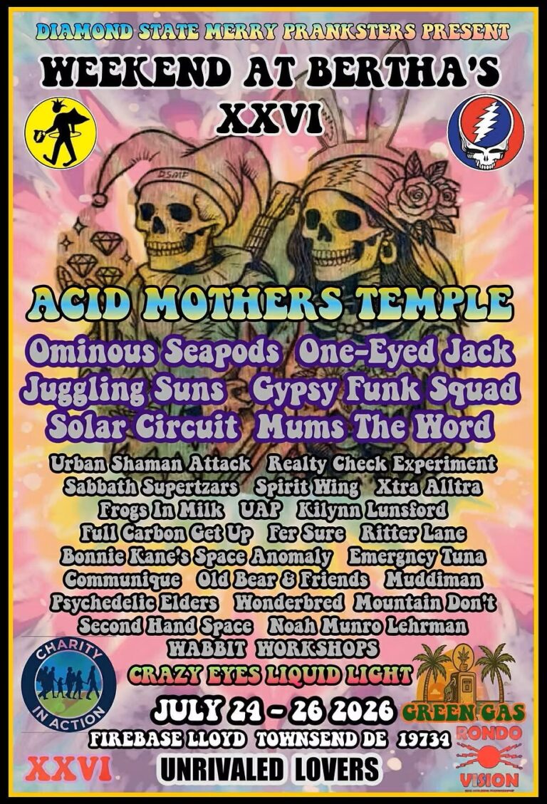 Weekend at Bertha’s XXVI Brings Acid Mothers Temple to Delaware