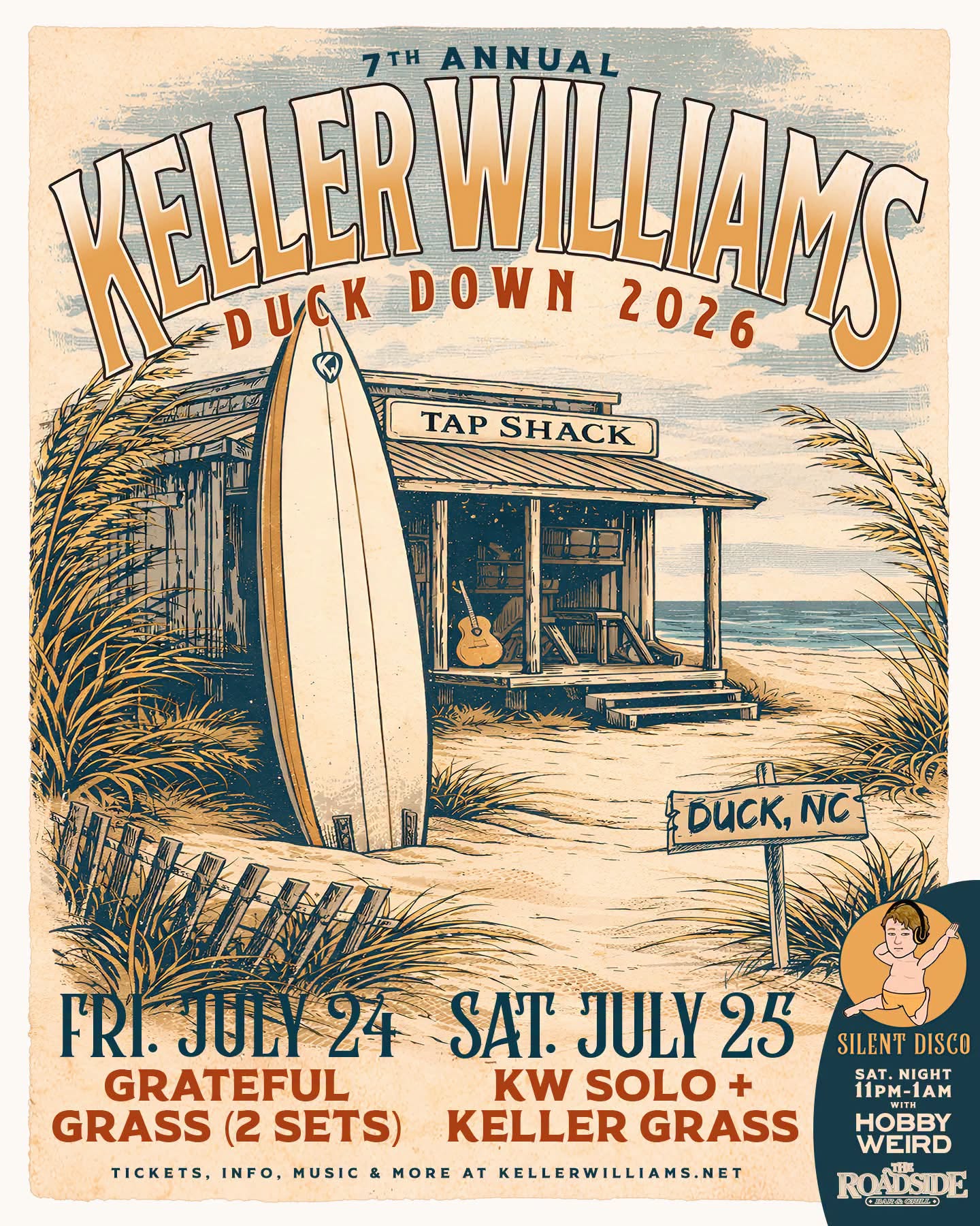 Keller Williams’ 7th Annual Duck Down Returns to North Carolina July 24–25