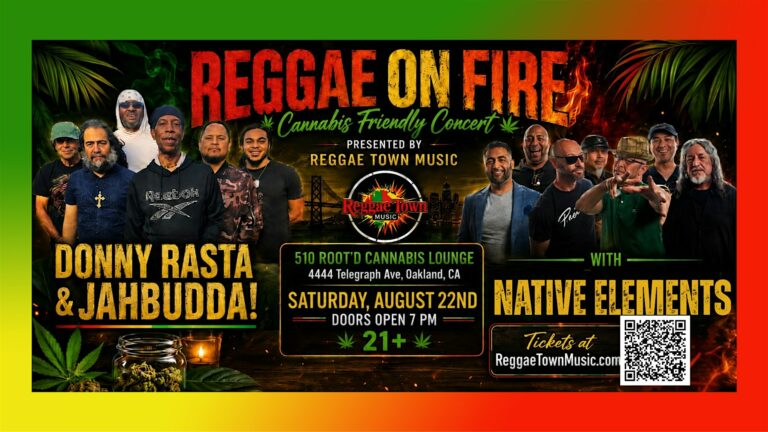 Reggae on Fire Brings Donny Rasta & JAHBUDDA! and Native Elements to Oakland