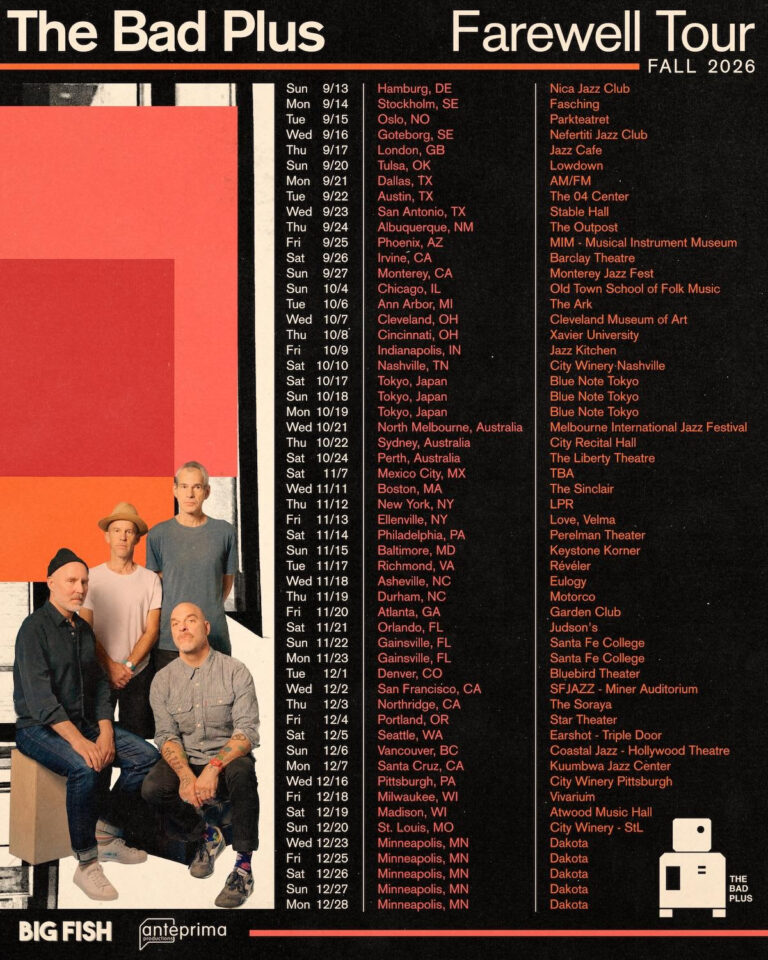 The Bad Plus Share Final International Dates for Farewell Tour