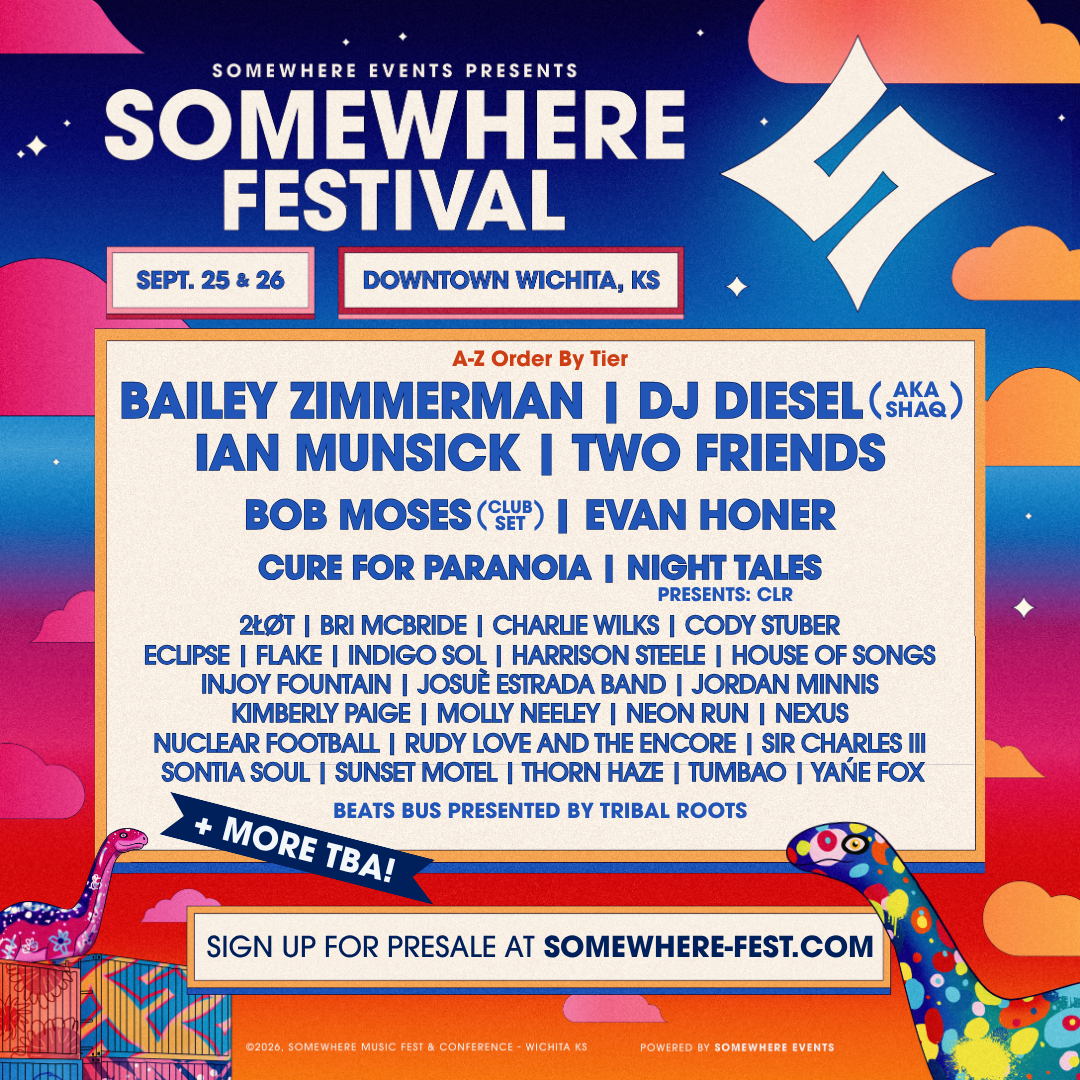 Somewhere Festival Returns to Wichita with Bailey Zimmerman, DJ Diesel, Bob Moses and More