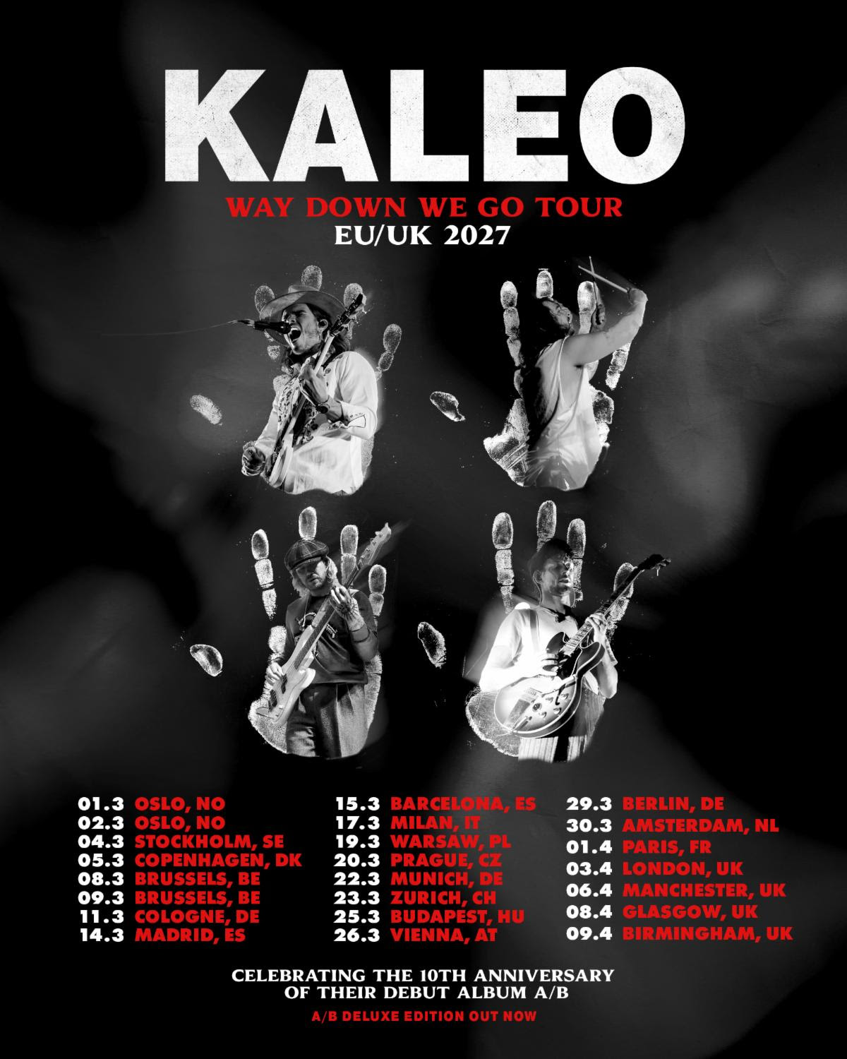 KALEO Announce EU/UK Dates for Way Down We Go Tour