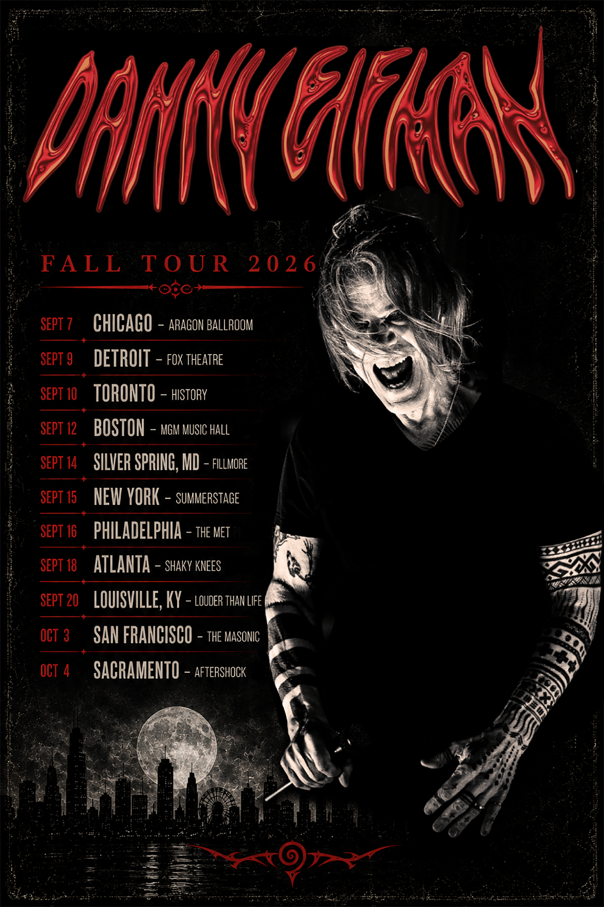 Danny Elfman Announces 2026 Fall Tour