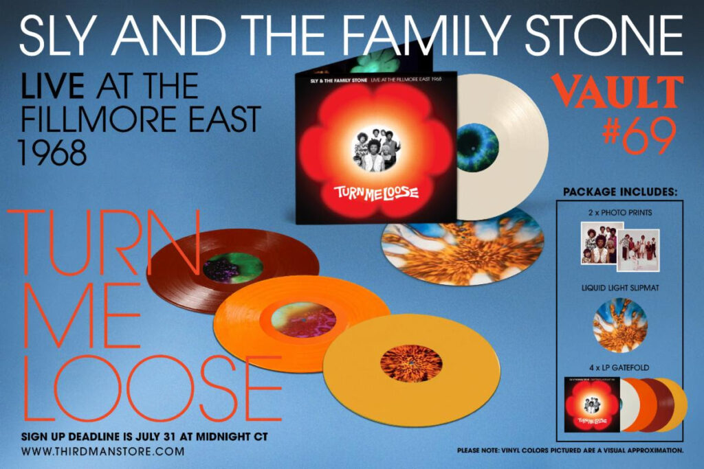 Sly and the Family Stone’s Turn Me Loose: Live at the Fillmore East 1968 Announced for Third Man Vault
