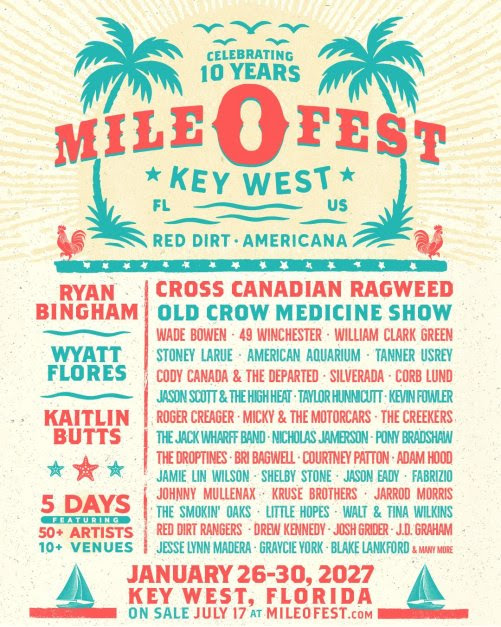 Mile 0 Fest Key West Celebrates 10 Years with Biggest Festival Yet