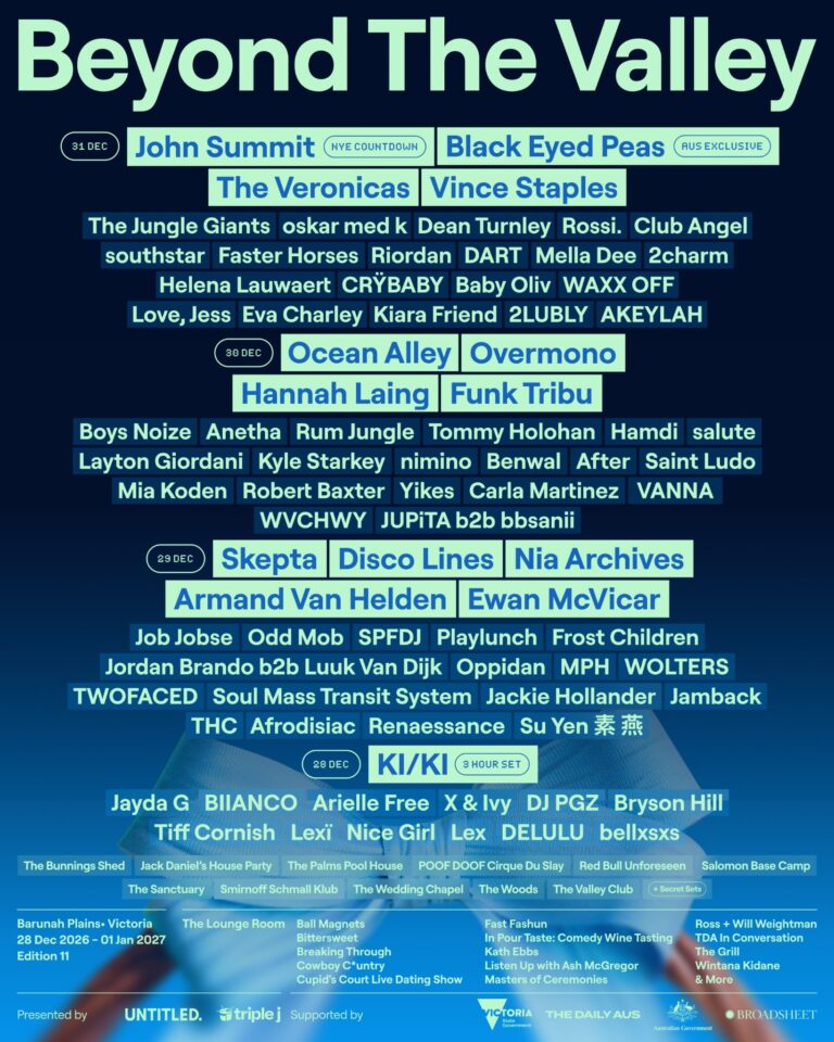 Beyond The Valley Unveils 2026/27 Lineup Featuring John Summit, Black Eyed Peas, KI/KI and Skepta