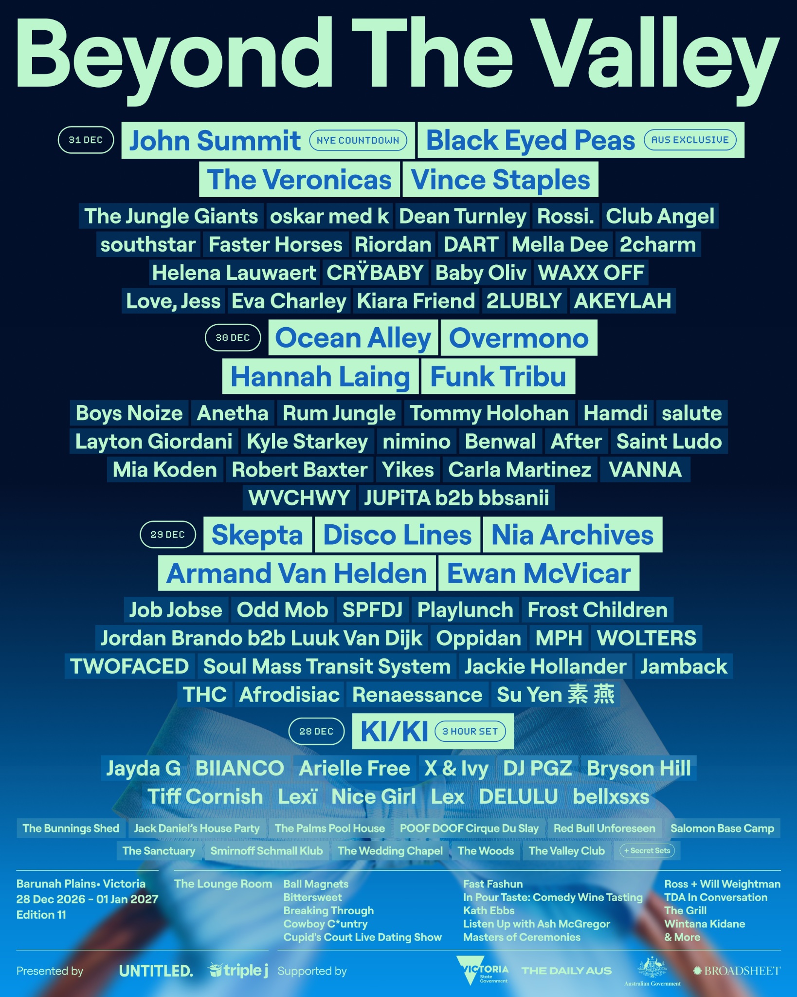 Beyond The Valley Unveils 2026/27 Lineup Featuring John Summit, Black Eyed Peas, KI/KI and Skepta