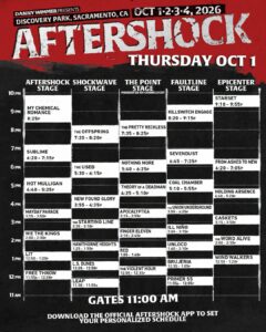 Aftershock 2026 Reveals Daily Schedule for 140+ Artist Sacramento Festival