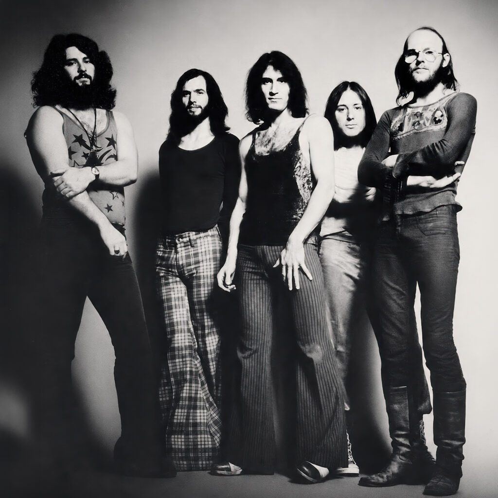 Full band photo, Gentle Giant, 1973 - Courtesy of Alucard Music