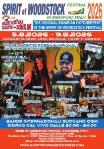 Spirit of Woodstock Festival Returns to Mirapuri, Italy, August 5–9