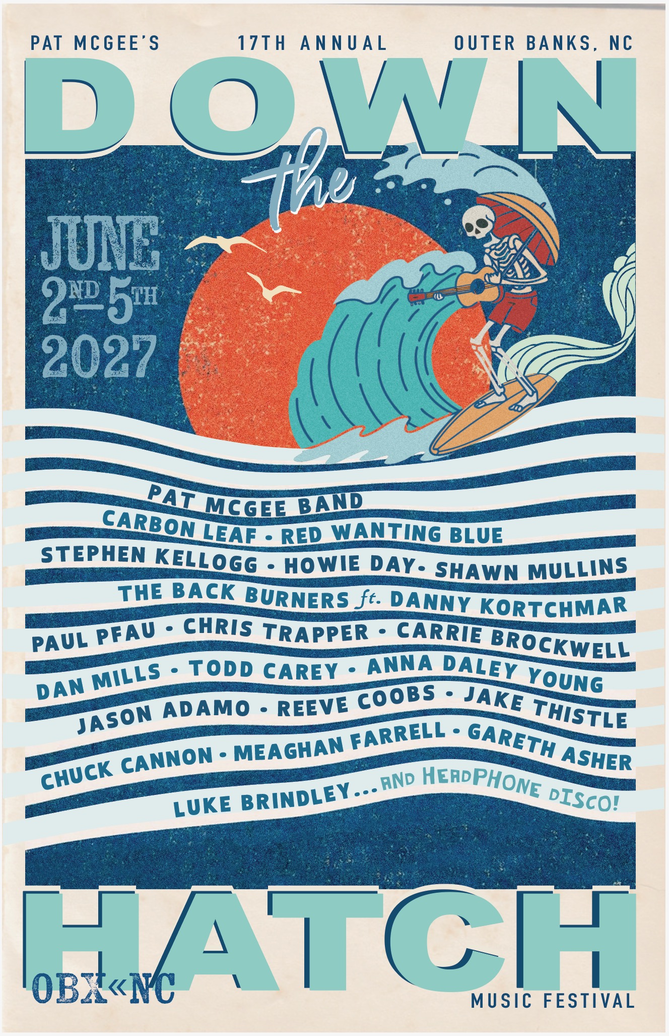 Pat McGee’s Down The Hatch Returns to the Outer Banks June 2-5, 2027