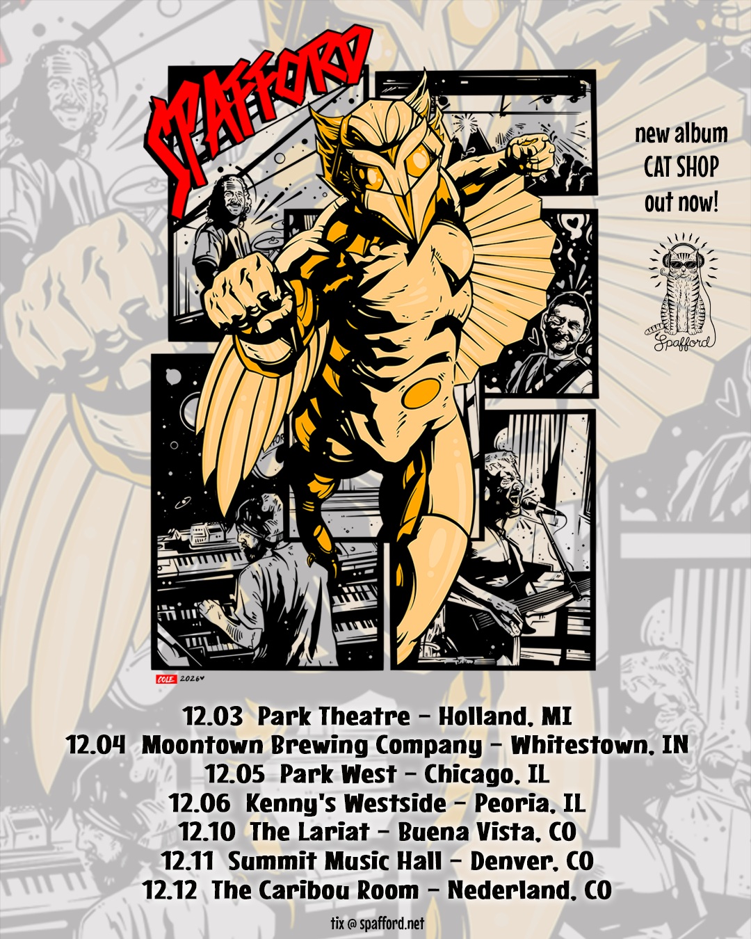 Spafford Drops December Dates for Midwest and Colorado Run