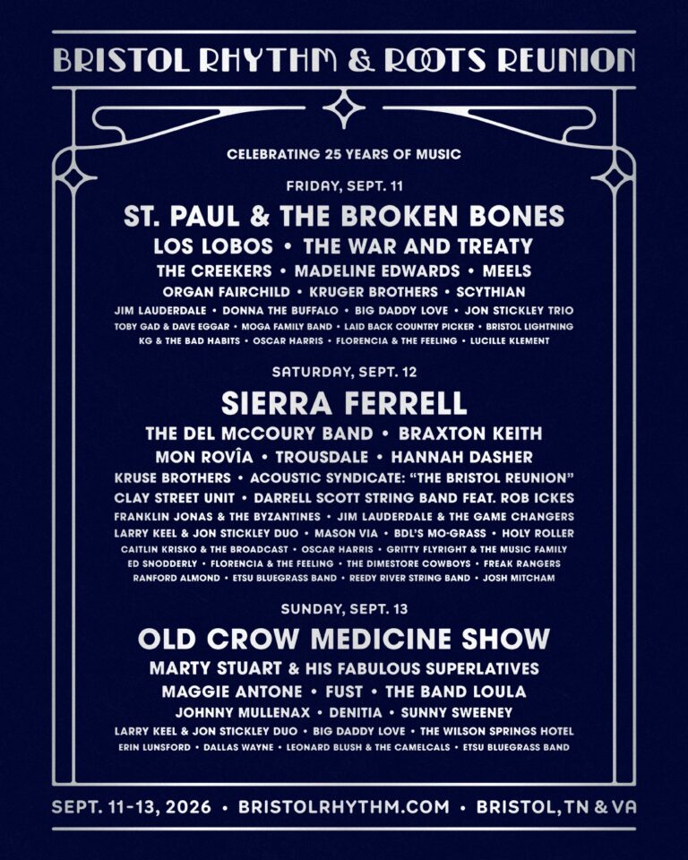 Bristol Rhythm & Roots Reunion Announces Daily Schedules For Festival’s 25th Anniversary