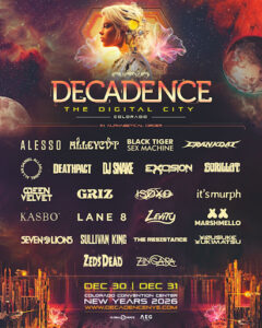 Decadence Colorado Announces Alesso, GRiZ, Zeds Dead, Marshmello and More for NYE 2026