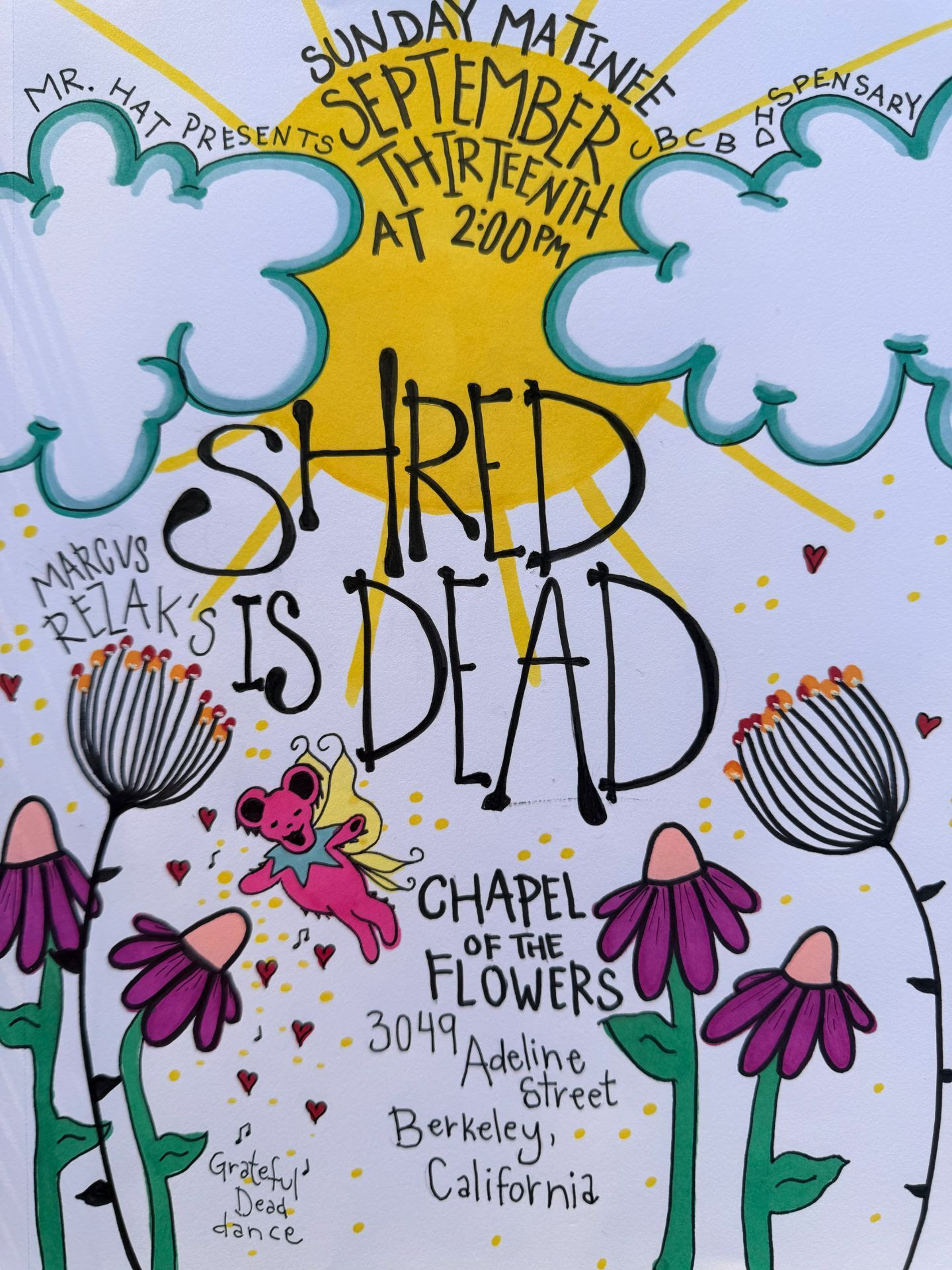 Marcus Rezak’s Shred Is Dead Brings Grateful Dead Matinee to Berkeley