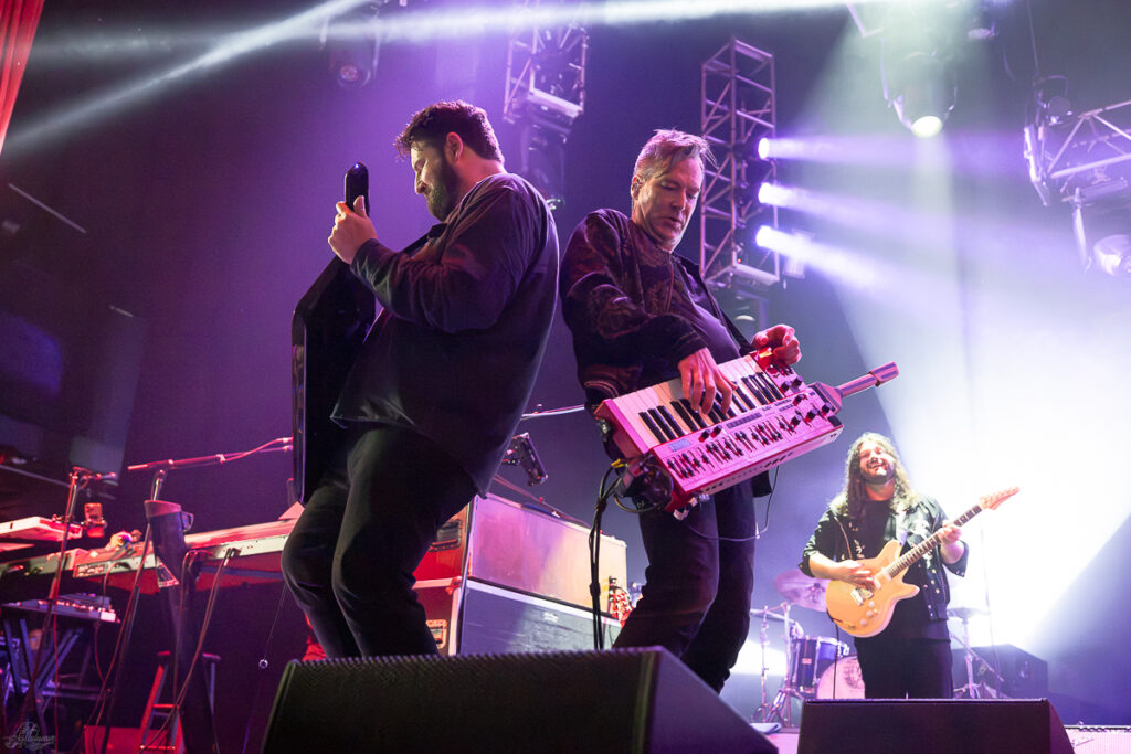 Richard James and Stephen Learson on the keytar