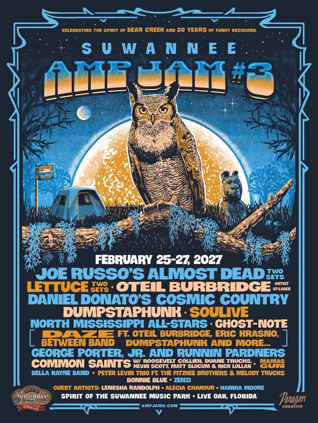 Suwannee Amp Jam #3 Celebrates 20 Years of Bear Creek Spirit