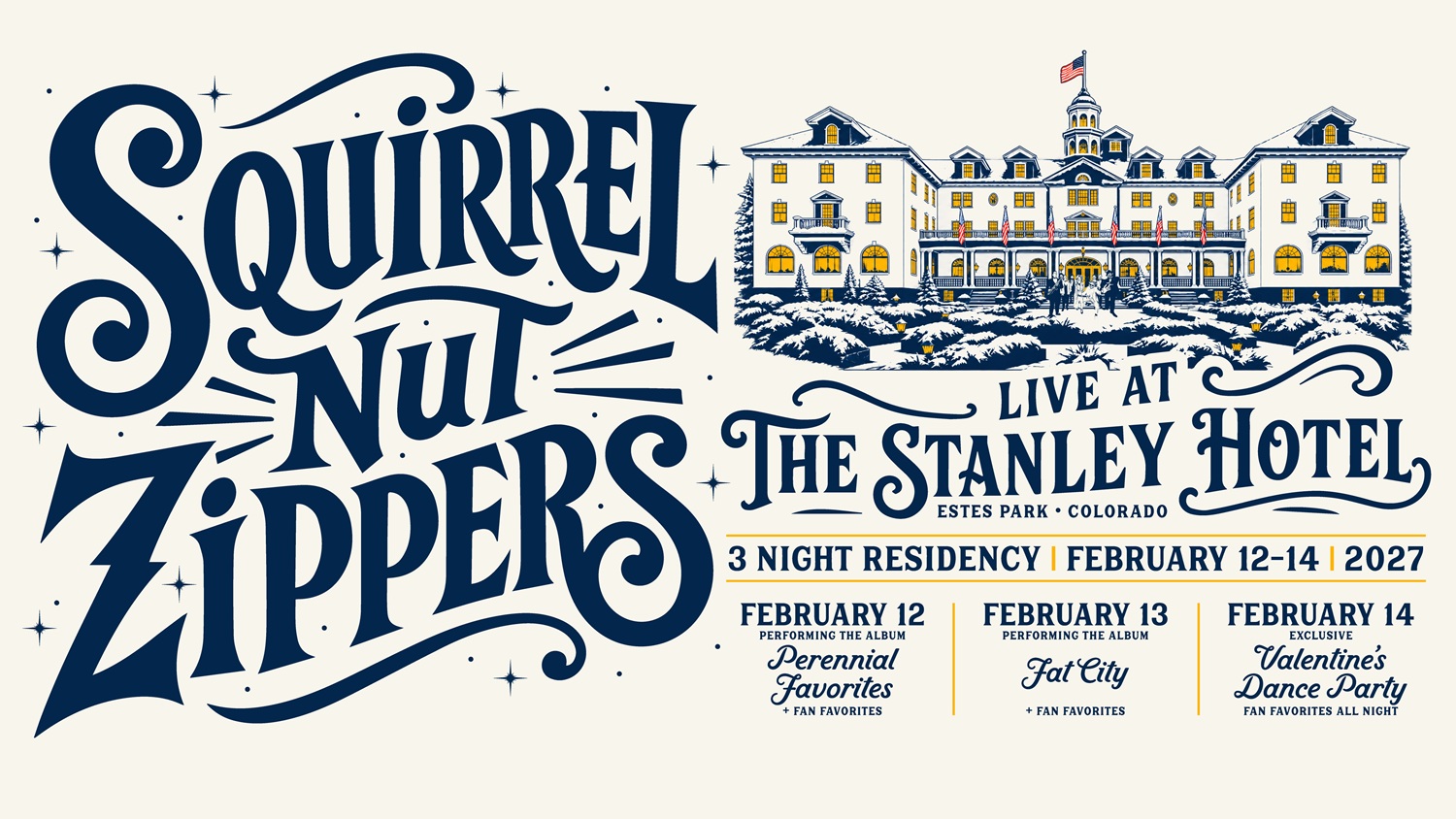 Squirrel Nut Zippers Announce Three-Night Stanley Hotel Residency
