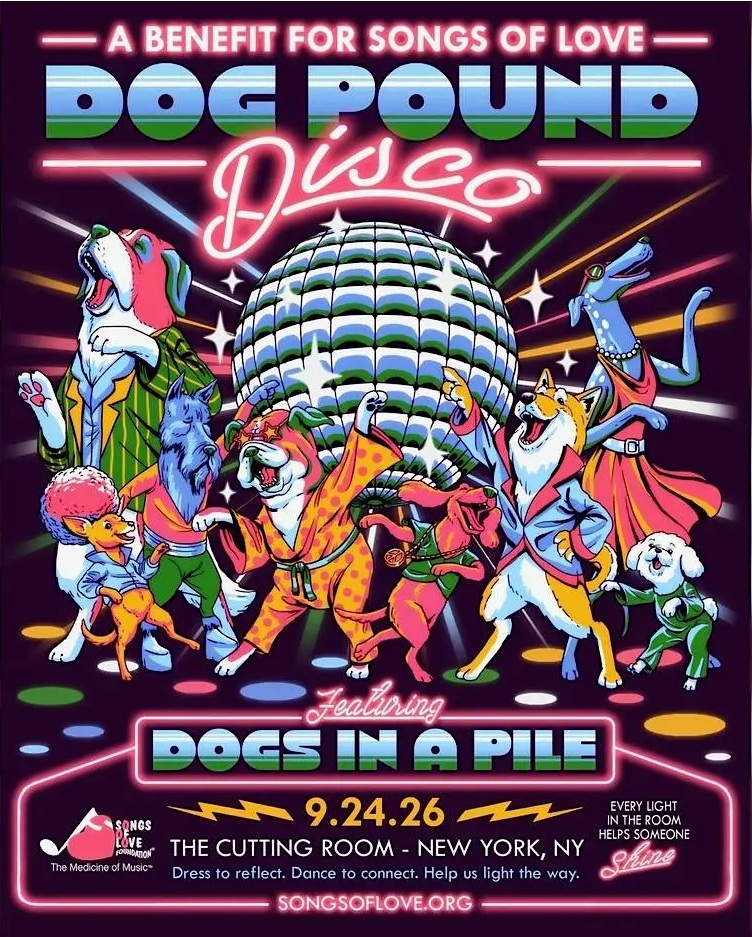Dogs in a Pile Headline Dog Pound Disco Benefit in NYC