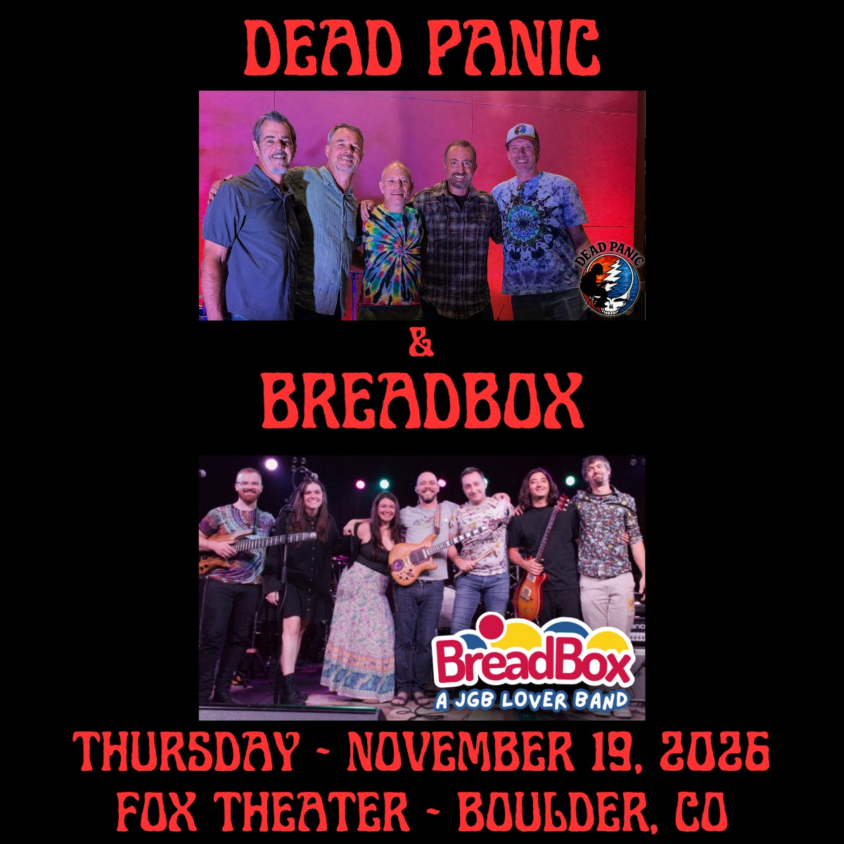 Dead Panic and Breadbox Bring Grateful Dead, Widespread Panic and JGB to the Fox Theatre