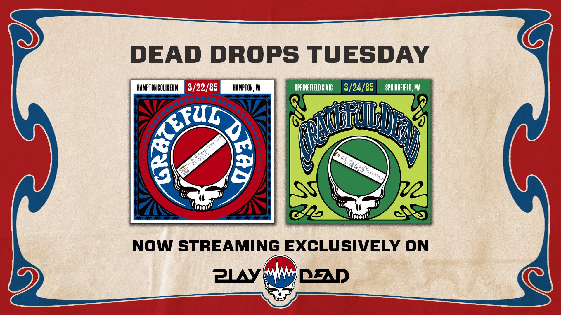 Grateful Dead’s Hampton and Springfield 1985 Shows Arrive on Play Dead