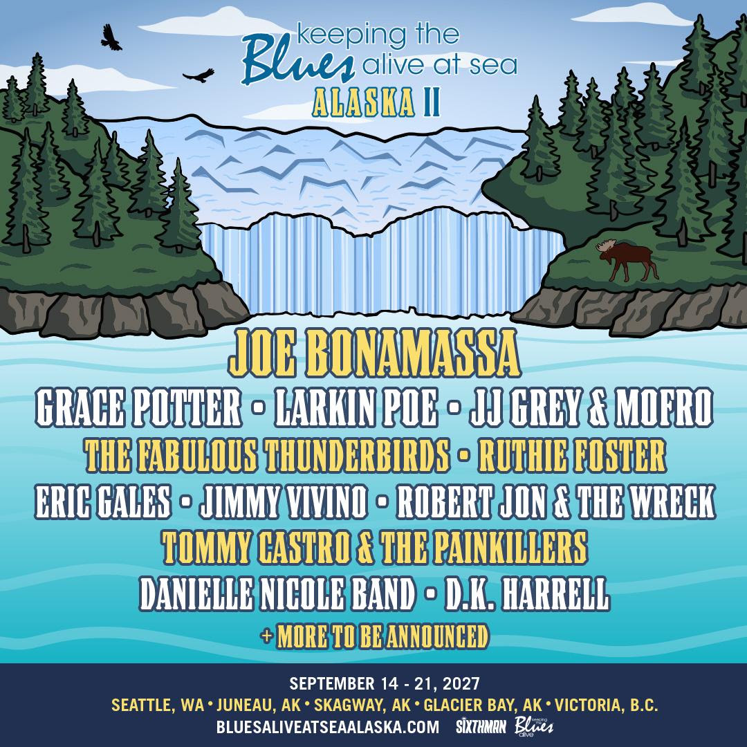 Joe Bonamassa and Sixthman Announce Lineup for Alaskan Cruise 2027