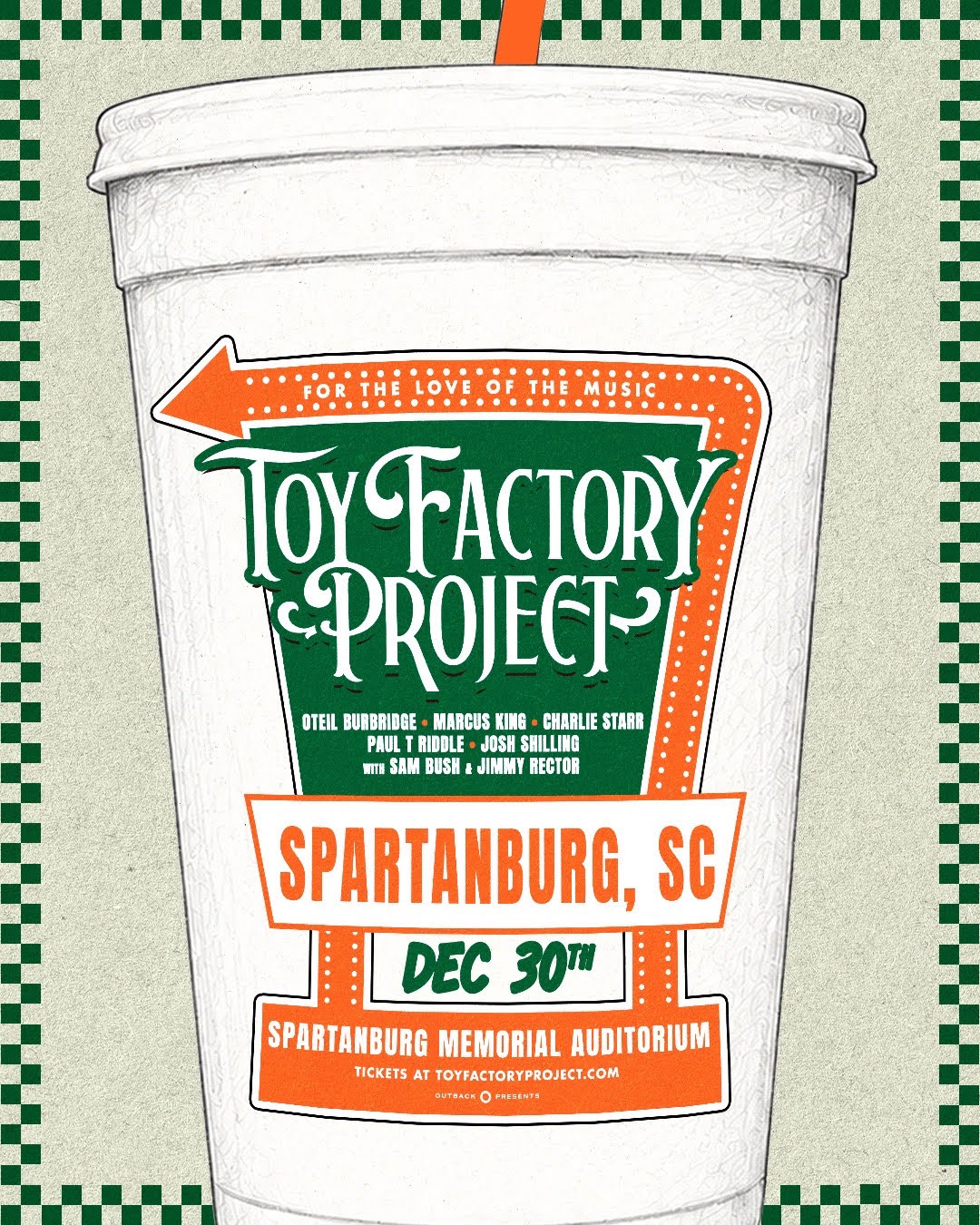 Toy Factory Project Announces Spartanburg Homecoming Show