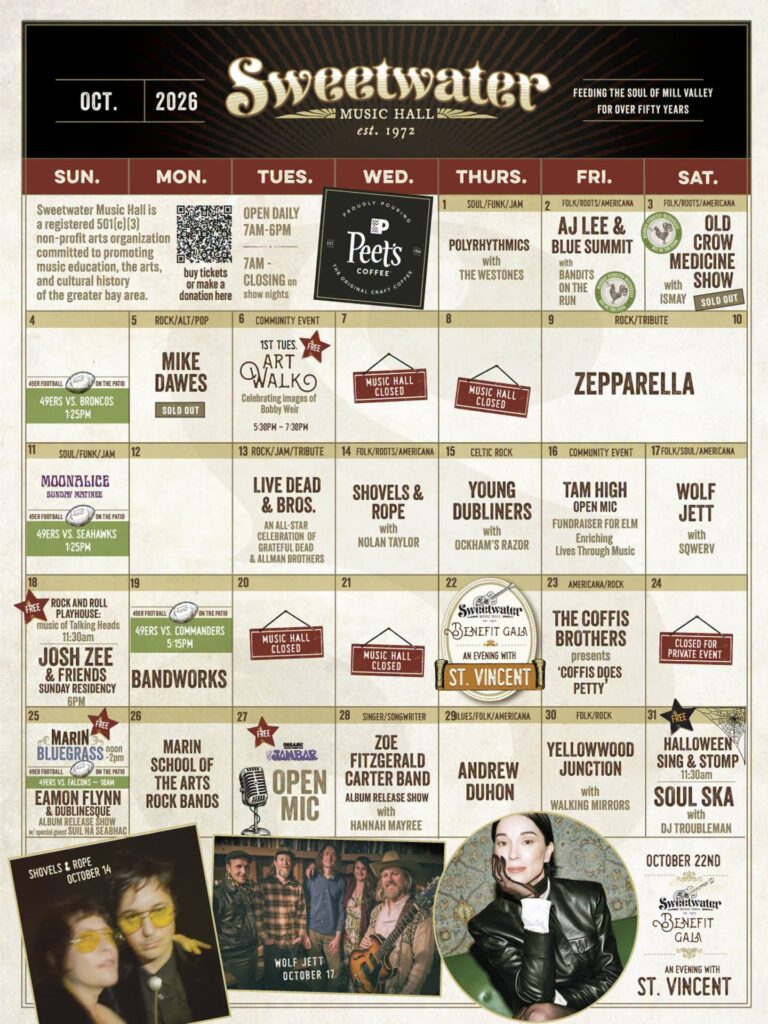 Sweetwater Music Hall Announces Dead, Jam and Fall 2026 Shows