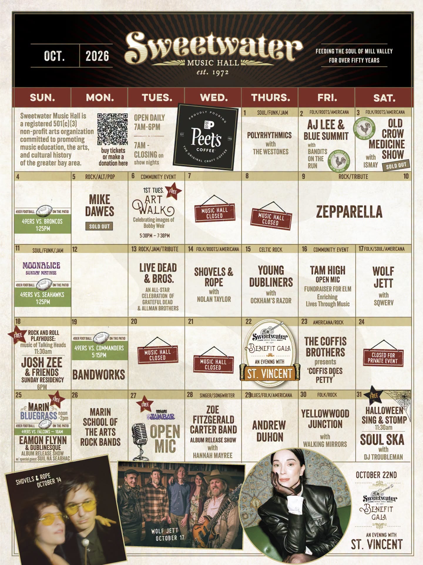 Sweetwater Music Hall Announces Dead, Jam and Fall 2026 Shows