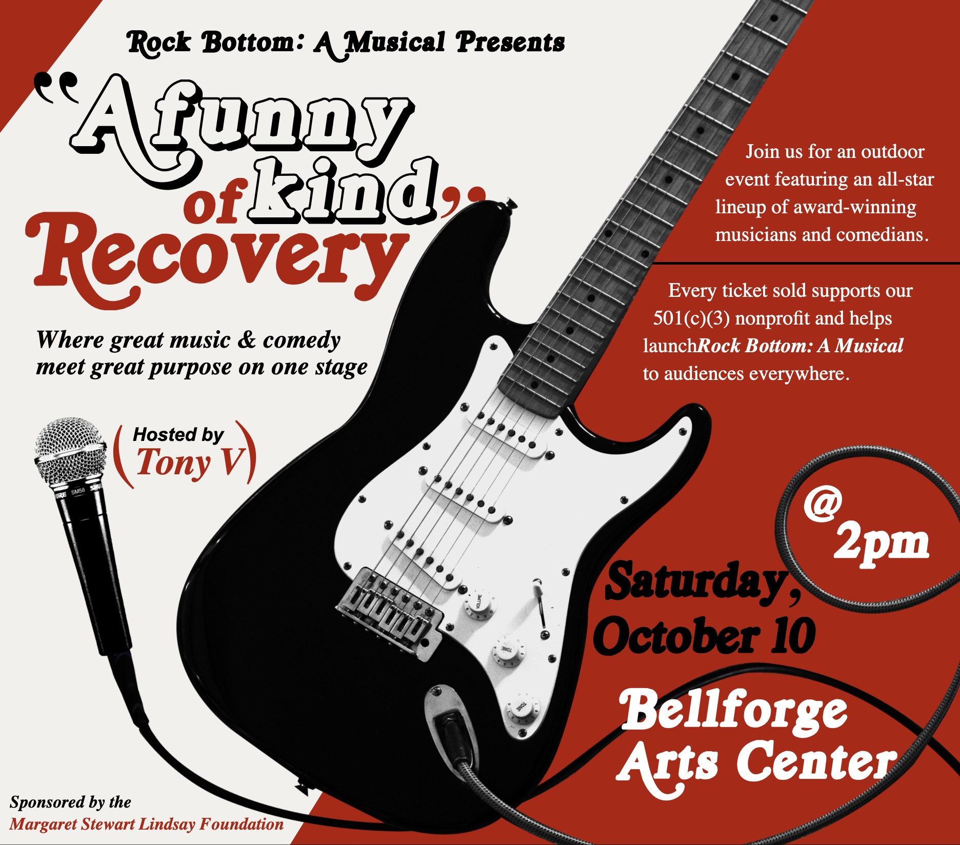 A Funny Kind of Recovery Brings Music, Comedy and Hope to Bellforge Arts Center