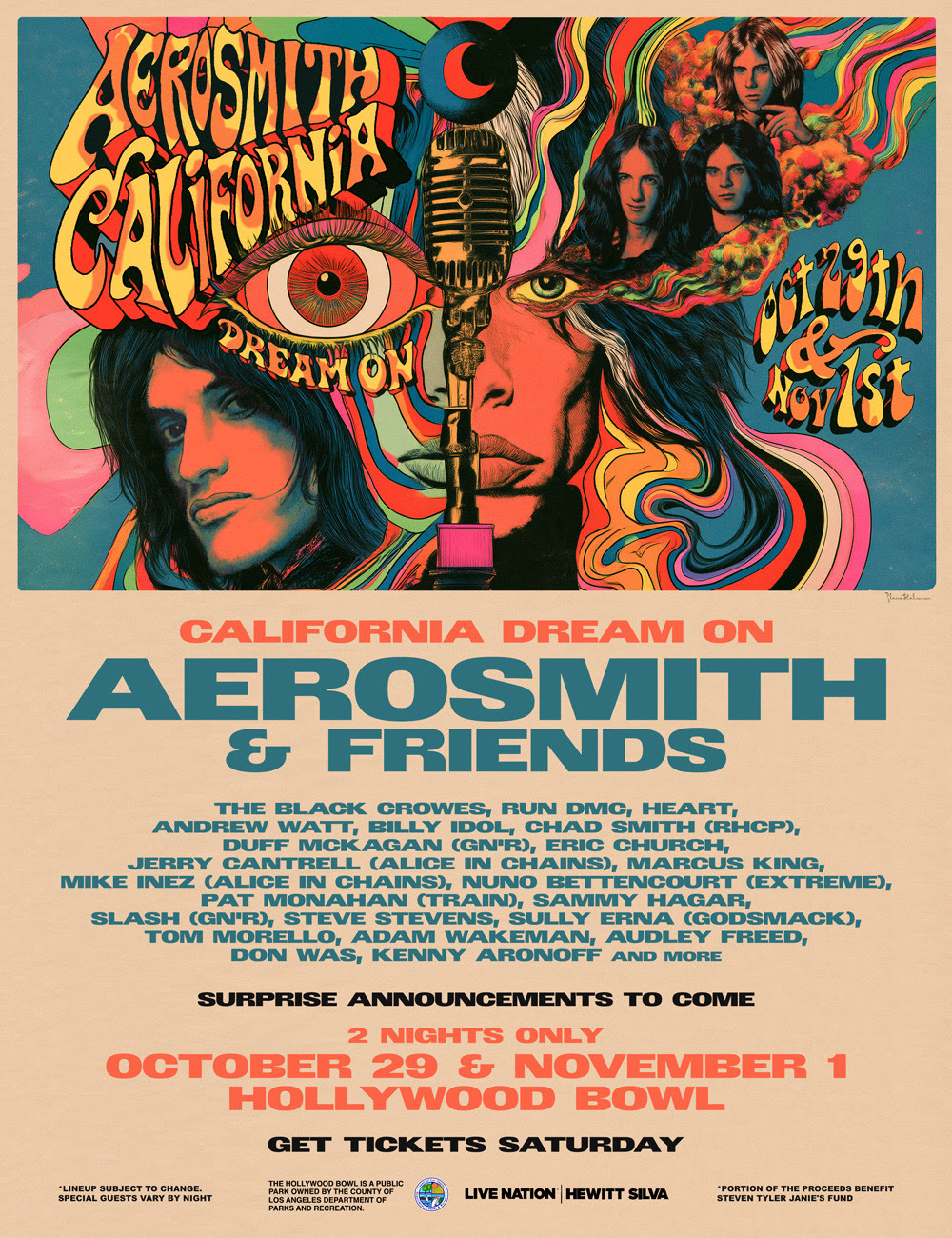 Aerosmith & Friends Announce Two Hollywood Bowl Shows