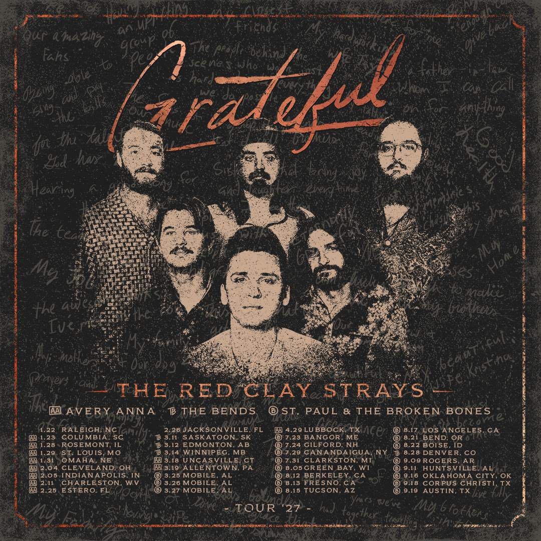 The Red Clay Strays Extend Grateful Tour With 2027 Arena and Amphitheater Dates
