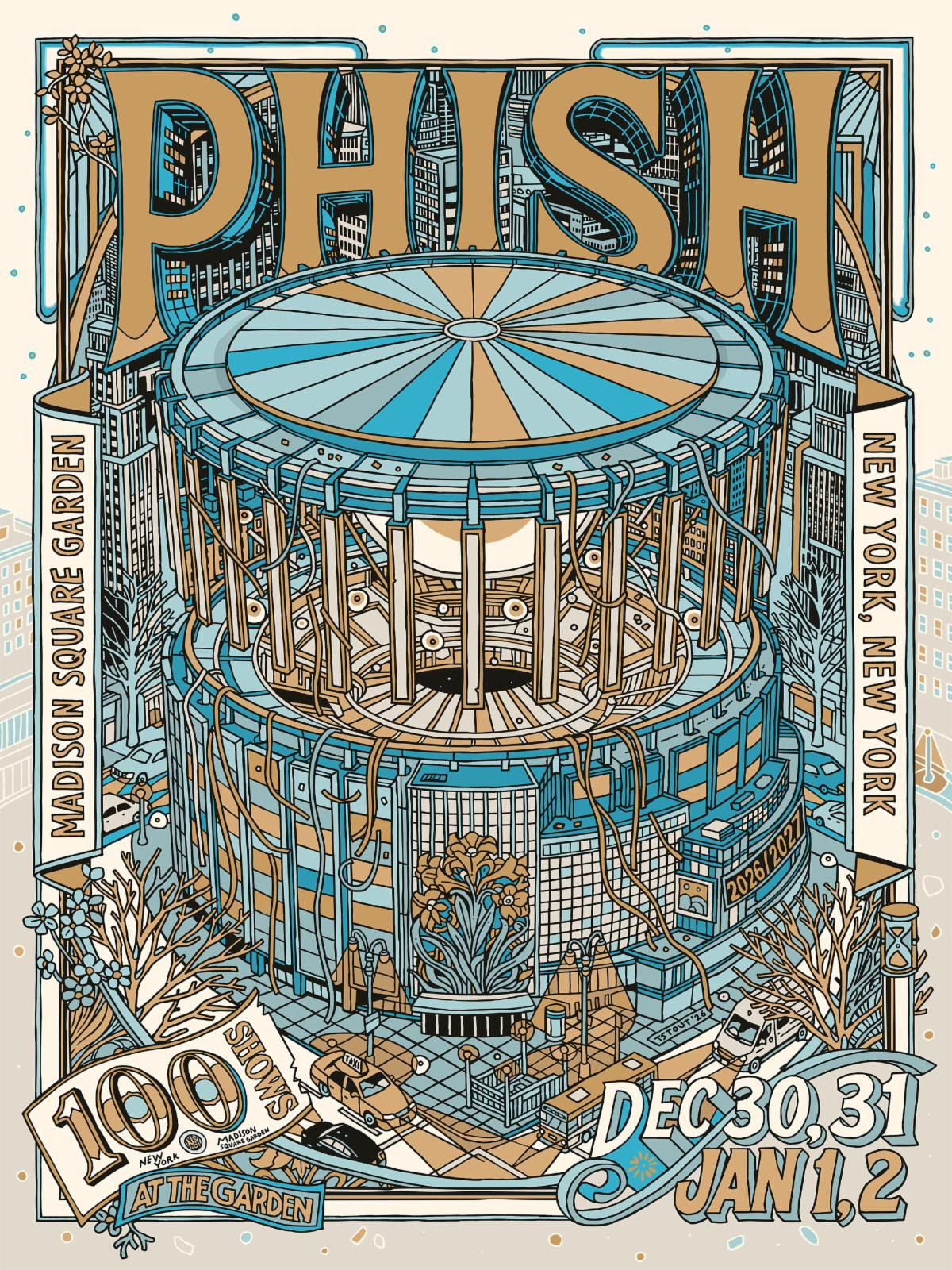 Phish to Play 100th Madison Square Garden Show
