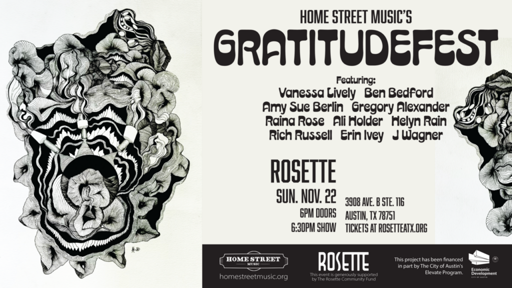 Home Street Music’s GratitudeFest Comes to Austin November 22